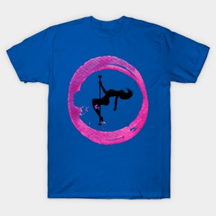 Pink Circle - Poledance art T-Shirt